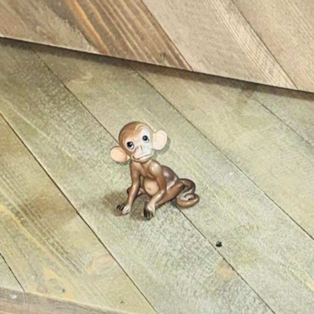 Htf Vtg Josef Originals Miniature Ceramic Baby Monkey  Japan 2"
